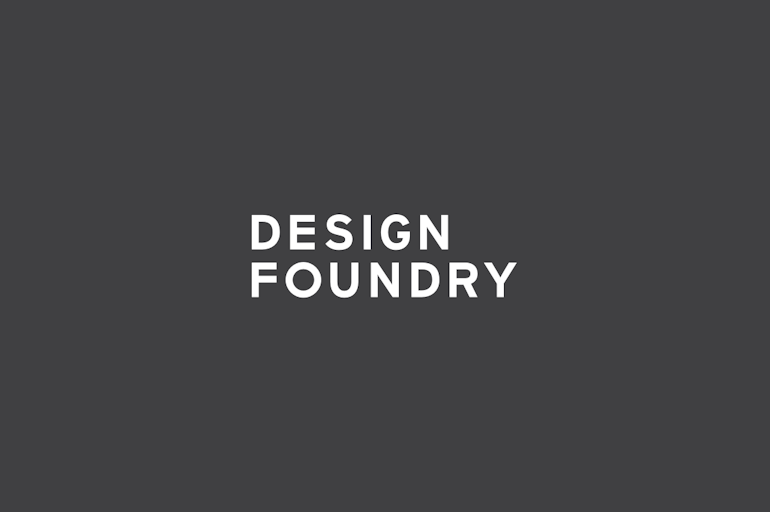 Design Foundry Logo Stacked Reversed Out
